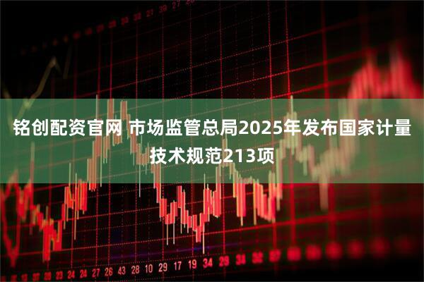 铭创配资官网 市场监管总局2025年发布国家计量技术规范213项